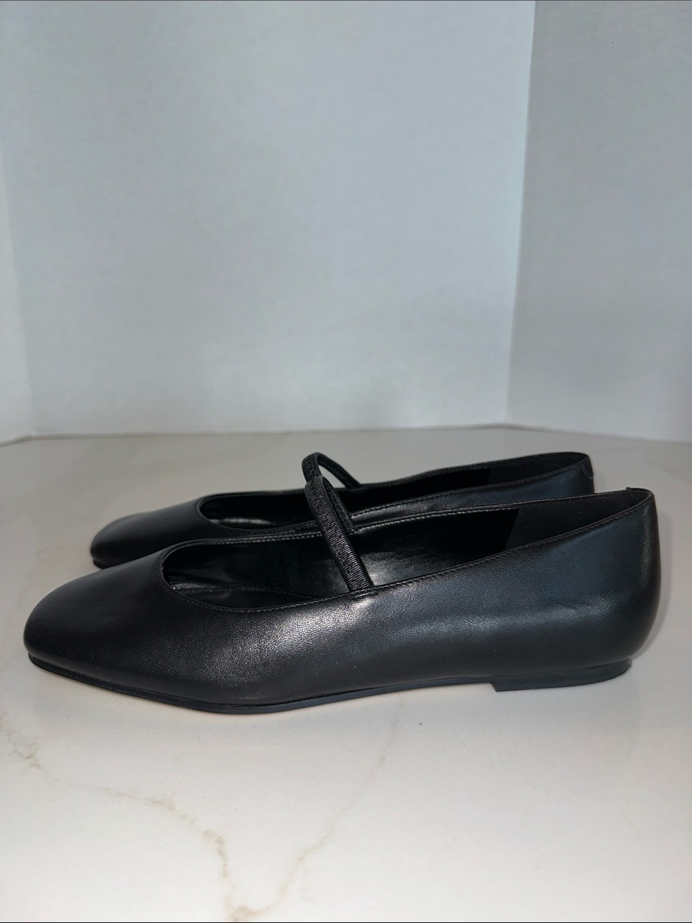 MARC FISHER LTD Urella Leather Mary Jane Flat Black - Picture 9 of 15